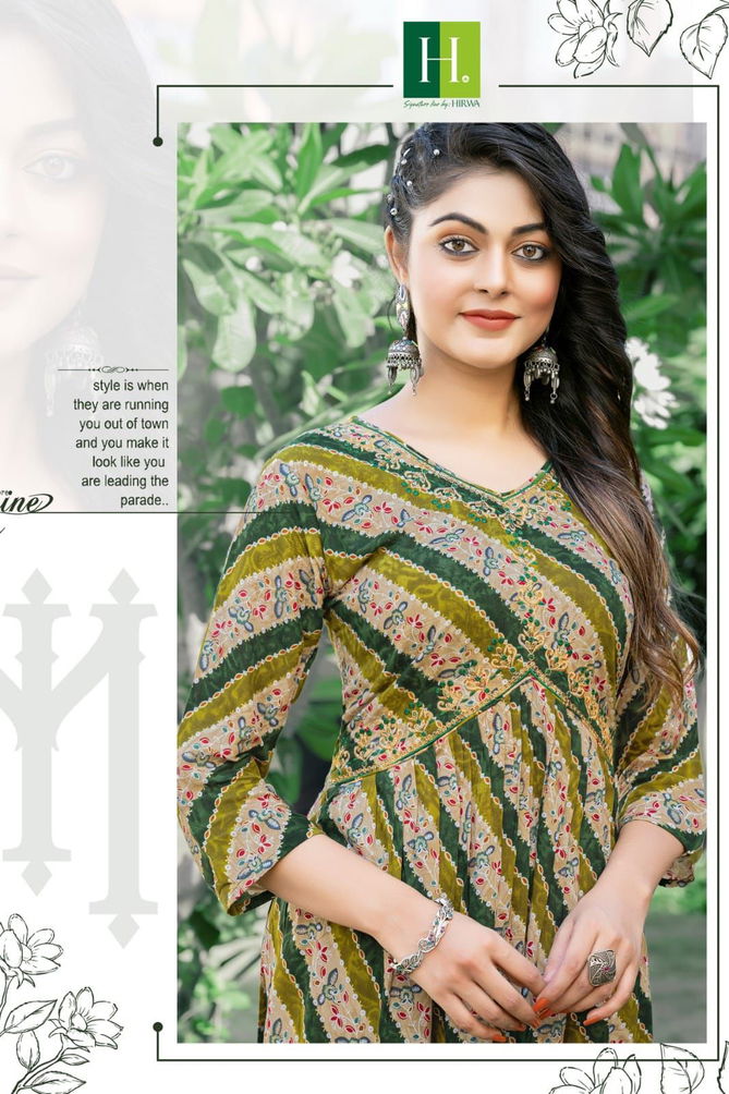 Aaira By Hirwa 101 To 107 Naira Cut Party Wear Kurtis Catalog